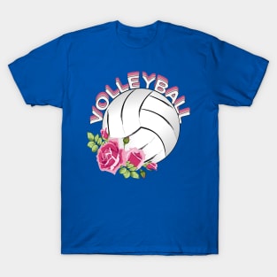 Floral Volleyball T-Shirt